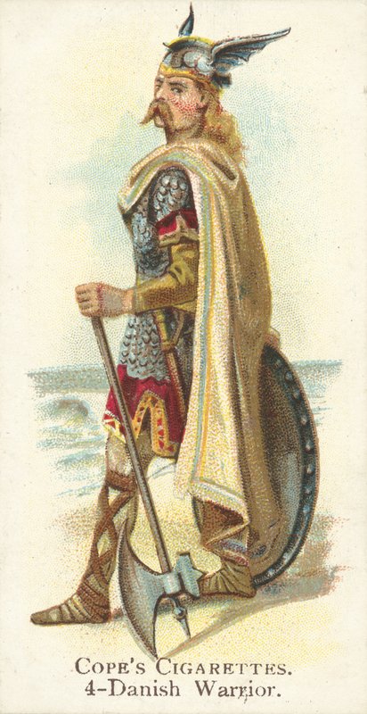 Danish Warrior (chromolitho) av English School