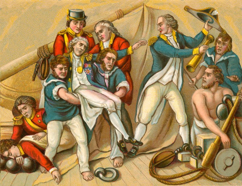 Nelsons død 1805 av English School