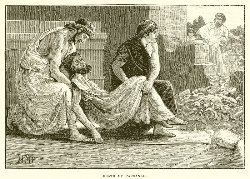 Pausanias død av English School