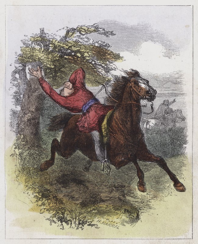 William Rufus død (farget gravering) av English School