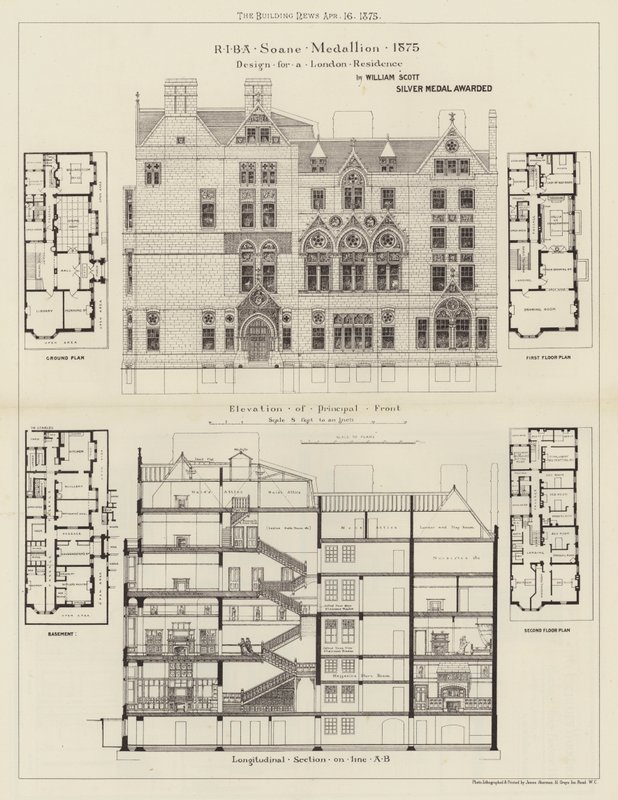 Design for en London Residence (gravering) av English School