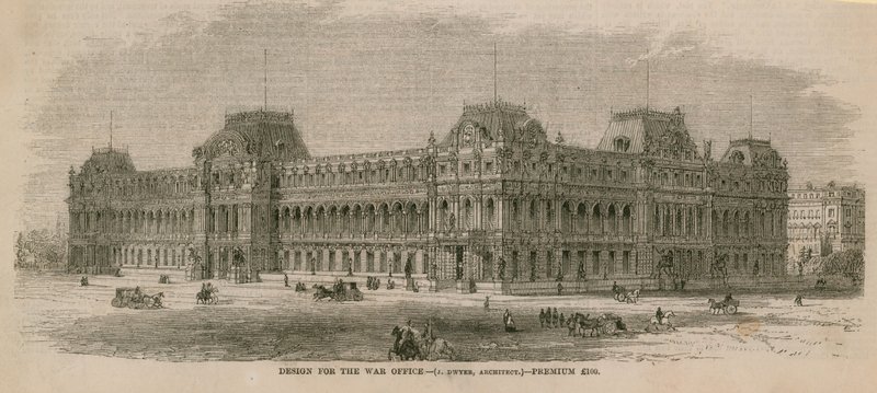 Design for krigskontoret av English School