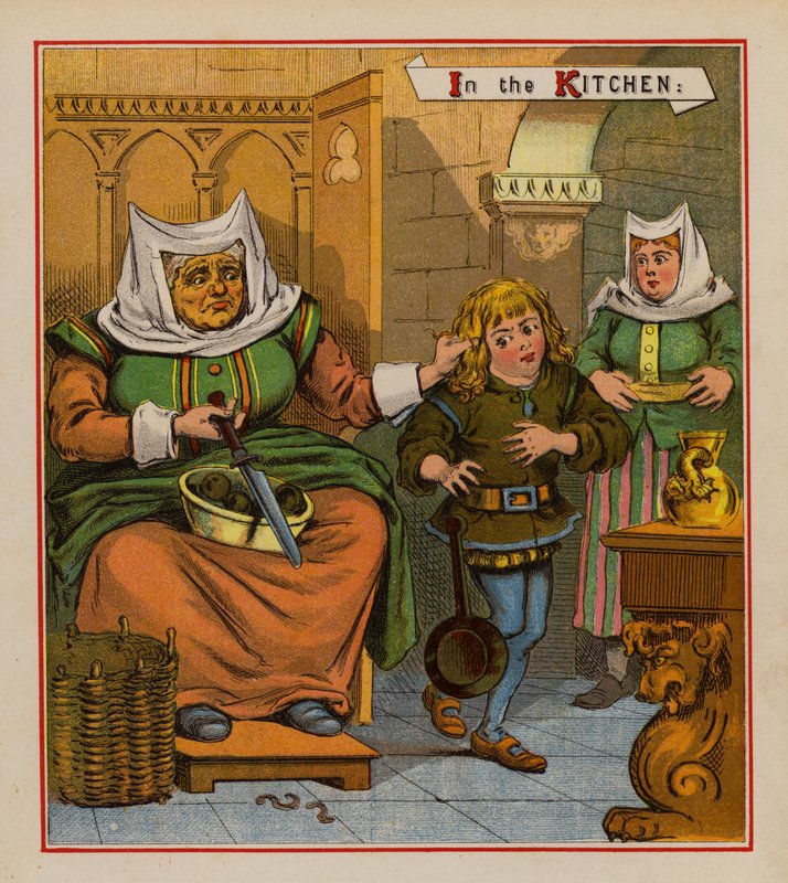 Dick Whittington og katten hans (litho-farge) av English School