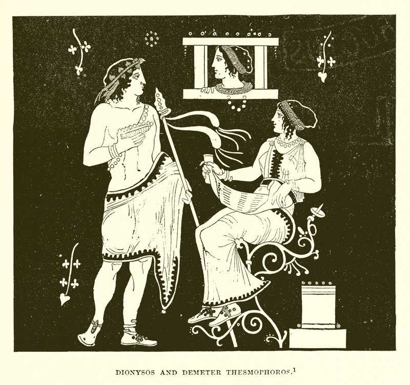 Dionysos og Demeter Thesmophoros av English School