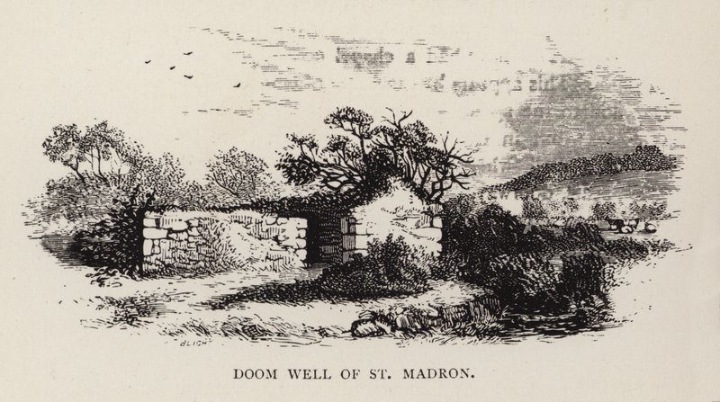 Doom Well of St Madron (gravering) av English School