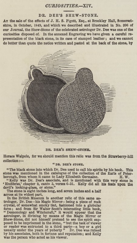 Dr Dee's Shew-Stone (gravering) av English School