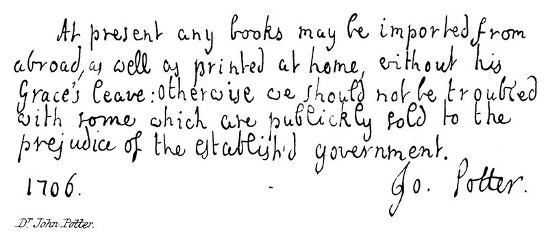 Dr John Potter av English School