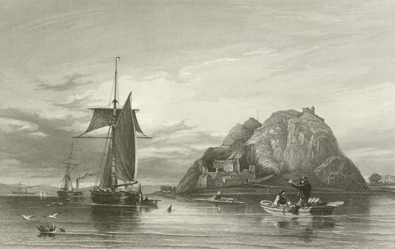 Dumbarton Castle av English School
