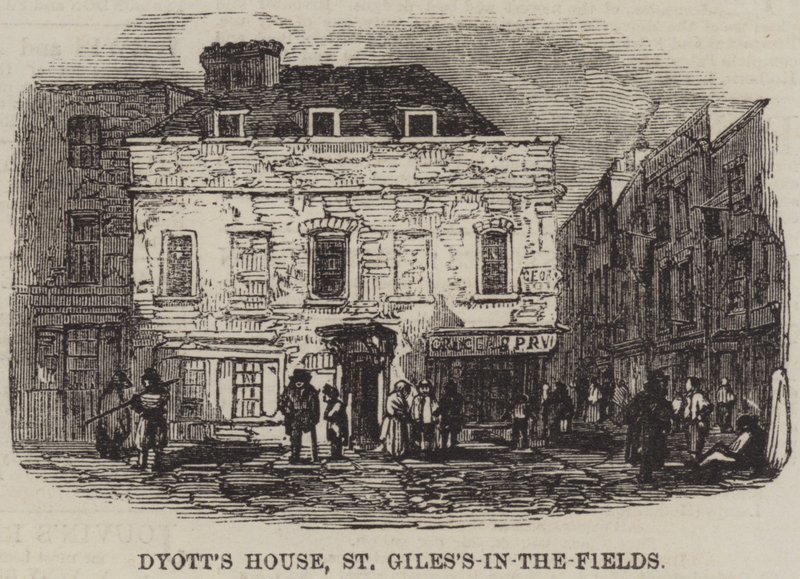 Dyott's House, St Giles's-in-the-Fields (gravering) av English School