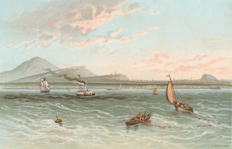 Edinburgh fra Firth of Forth av English School