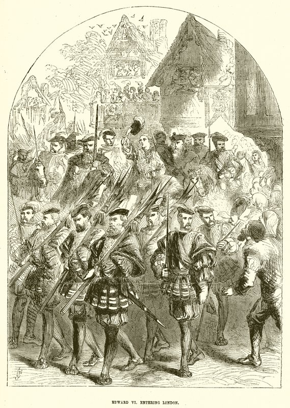 Edward VI. entering London av English School