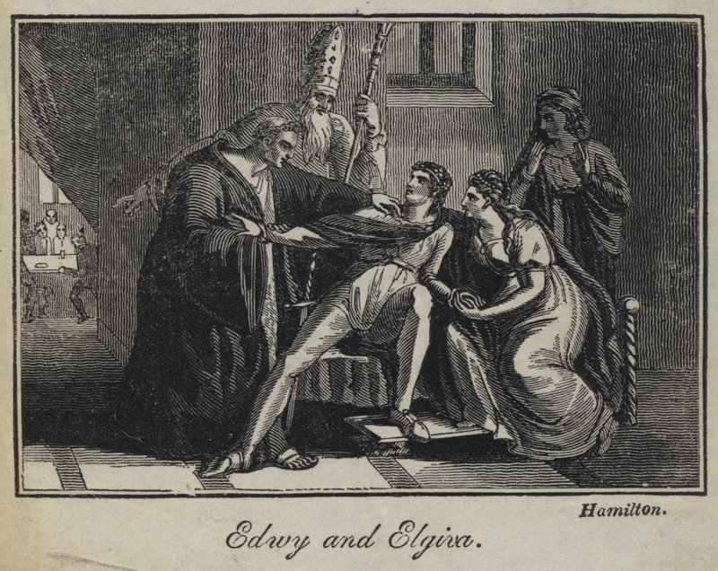 Edwy og Elgiva (gravering) av English School