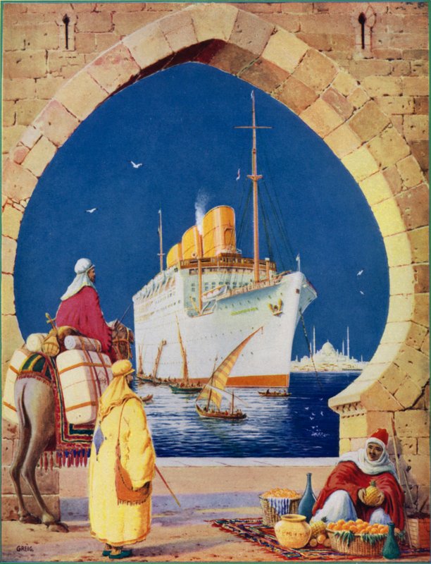 Egypt (farge litho) av English School