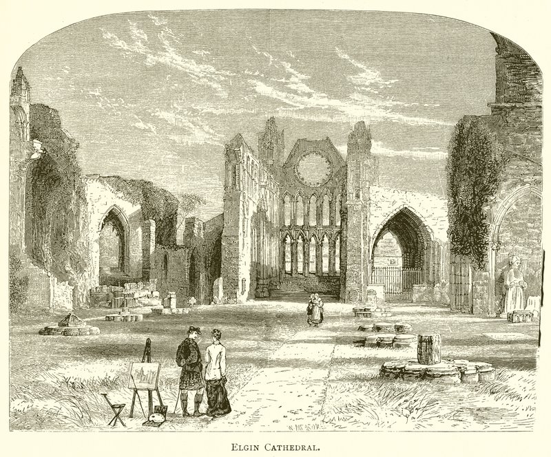 Elgin katedral av English School