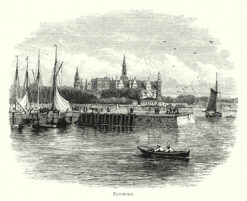 Helsingør (gravering) av English School
