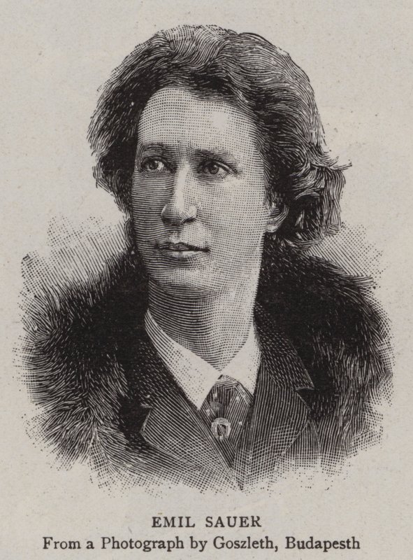 Emil Sauer (gravering) av English School