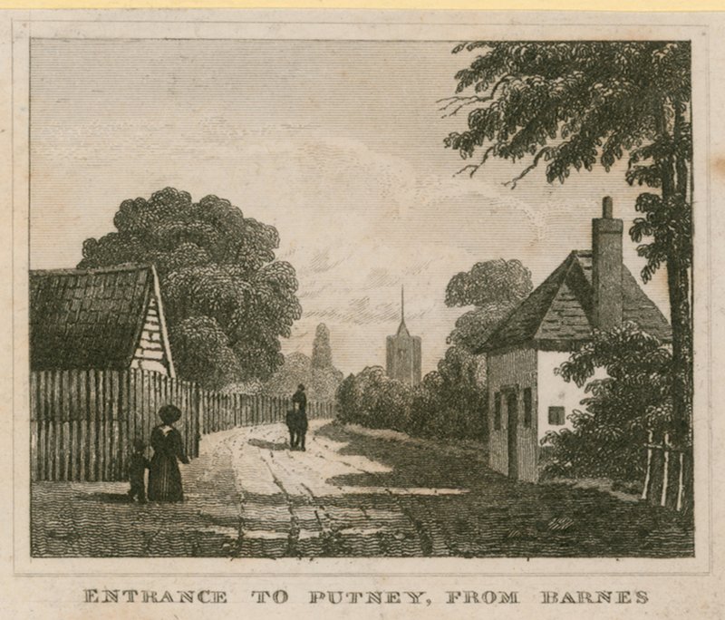 Inngang til Putney fra Barnes av English School