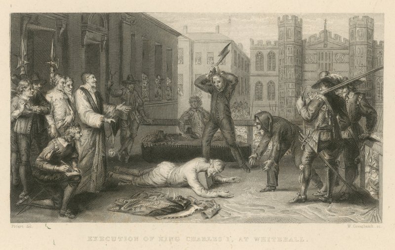 Henrettelse av kong Charles I i Whitehall av English School
