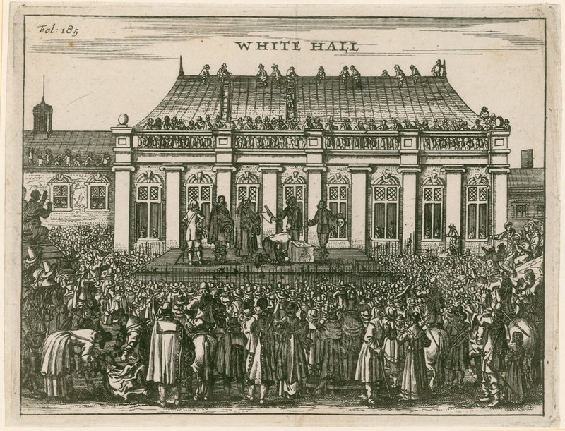 Henrettelse av kong Charles I i Whitehall av English School