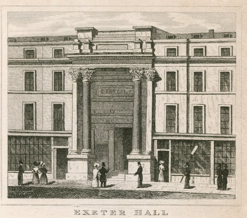 Exeter Hall, Strand, London av English School