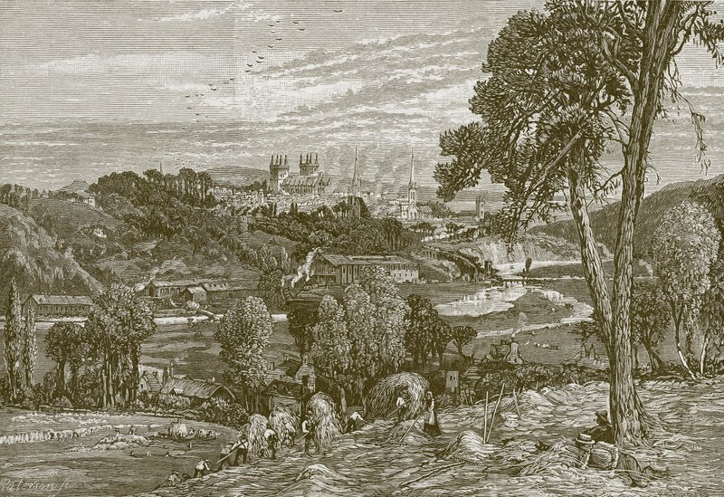 Exeter, fra Exwick Fields av English School