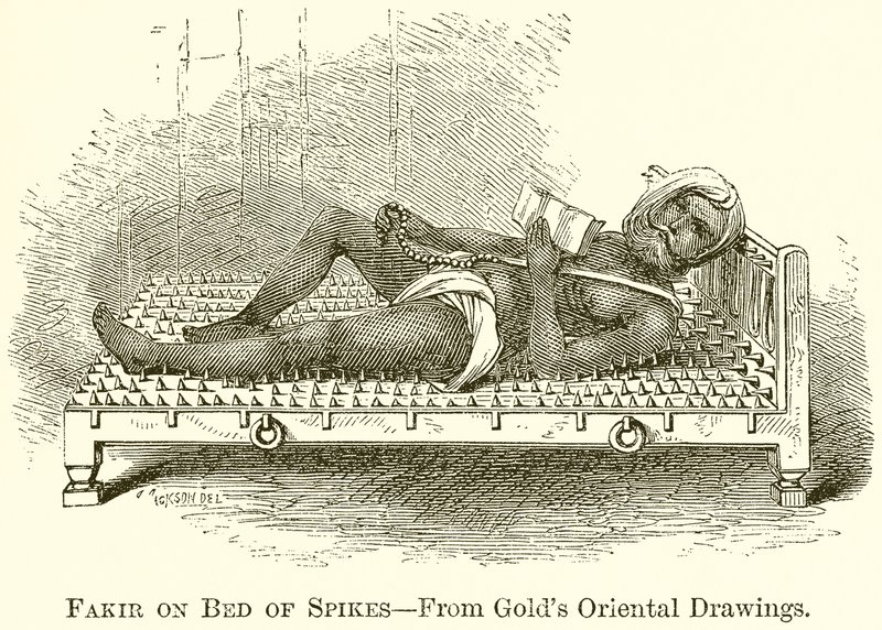 Fakir på Bed of Spikes av English School
