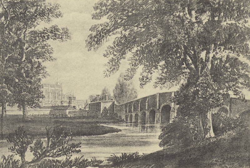 Femten-buebro, 1818 (gravyr) av English School