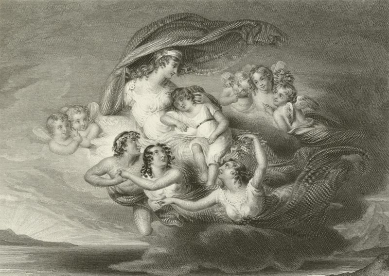 Flight of Venus med Ascanius av English School