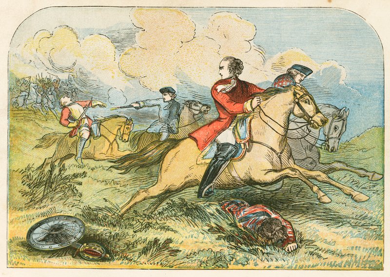 Flight of the Pretender på Culloden av English School