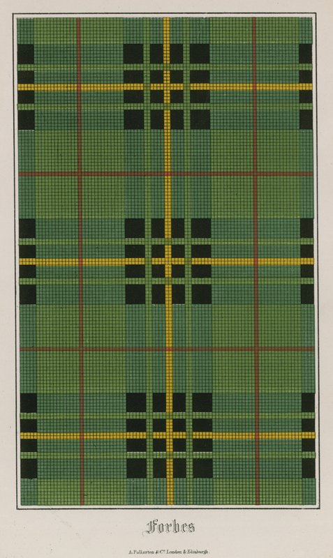 Forbes tartan av English School