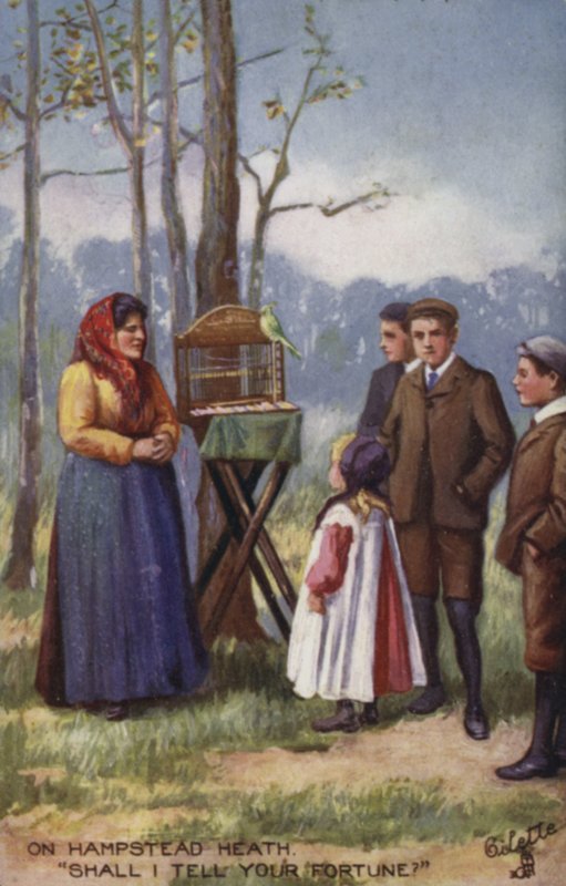 Fortune Teller på Hampstead Heath av English School