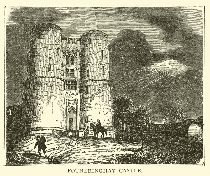 Fotheringhay Castle av English School