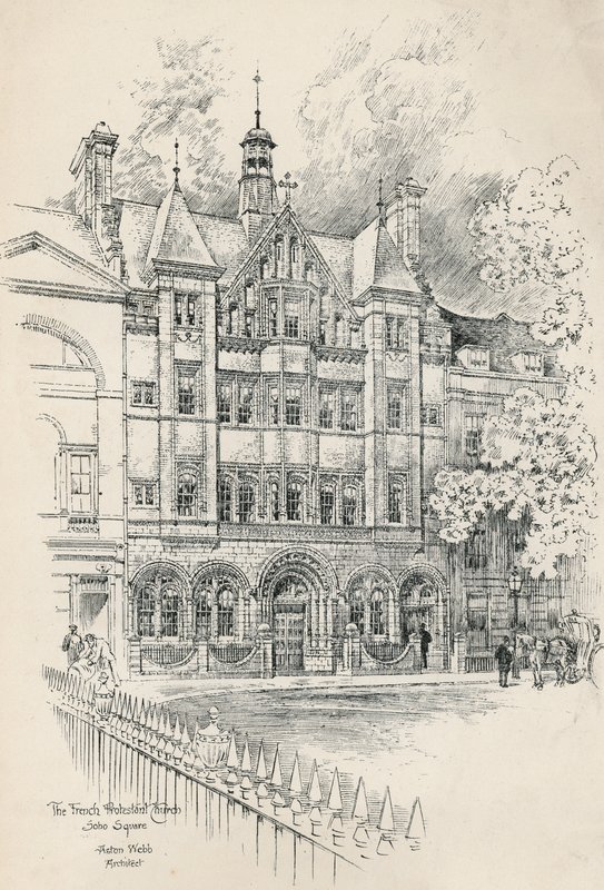 Fransk protestantisk kirke, Soho Square av English School