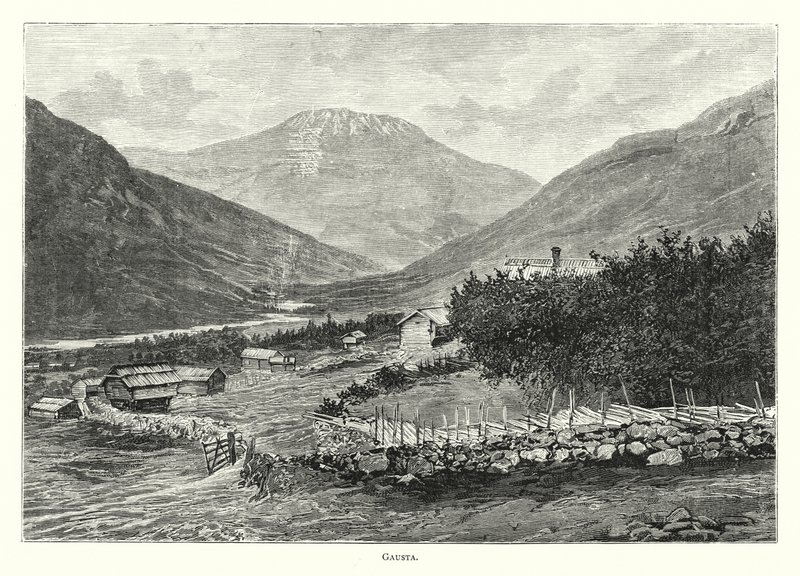 Gausta (engraving) av English School