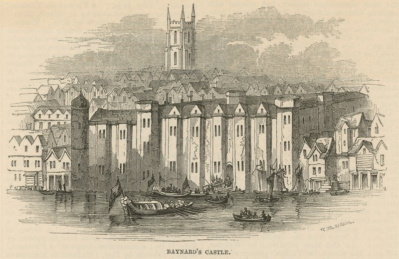 Generell utsikt over Baynards Castle av English School
