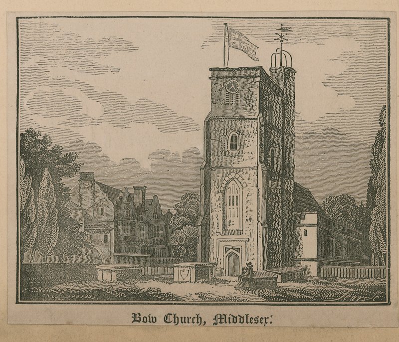 Generell utsikt over Bow Church av English School