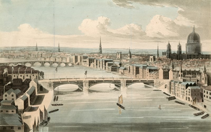 Generell utsikt over Southwark Bridge av English School