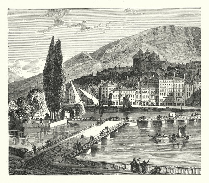 Genève (gravering) av English School