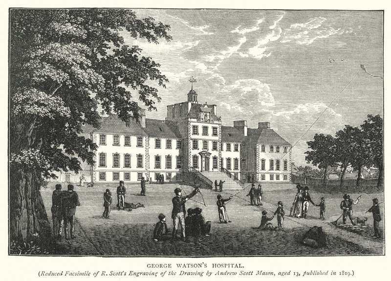George Watsons sykehus (gravering) av English School