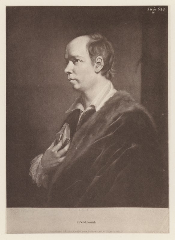 Goldsmith, Oliver (litho) av English School