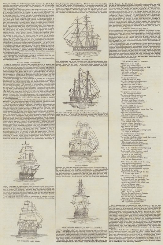 Grand Naval Evolutions (gravering) av English School