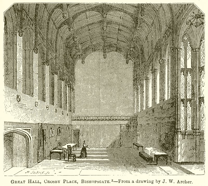 Great Hall, Crosby Place, Bishopsgate av English School