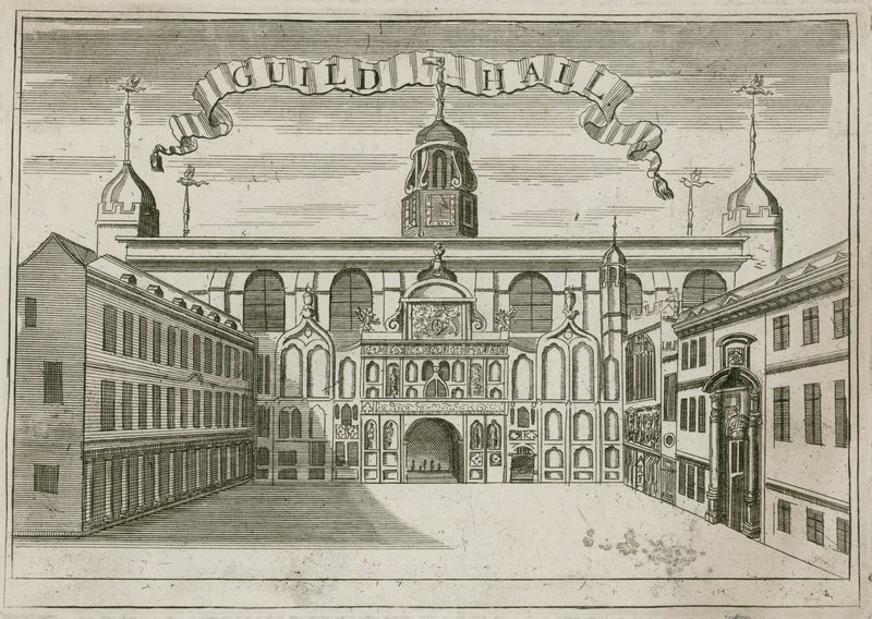 Guildhall, London av English School