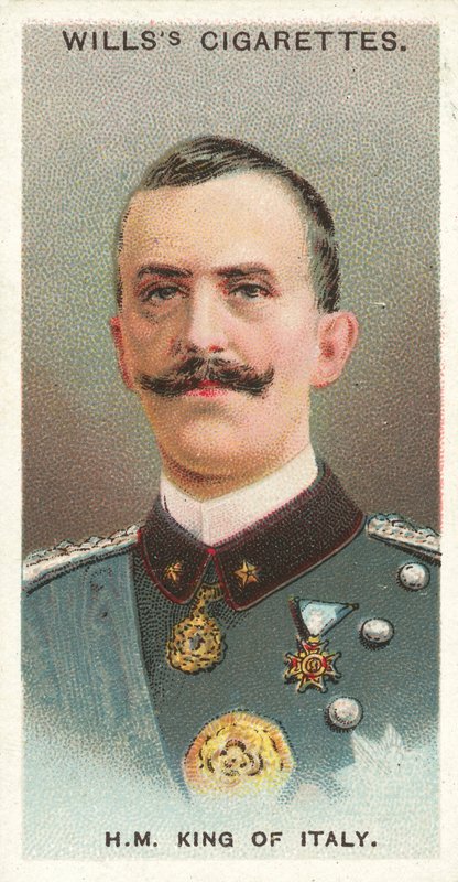 HM King of Italy (chromolitho) av English School