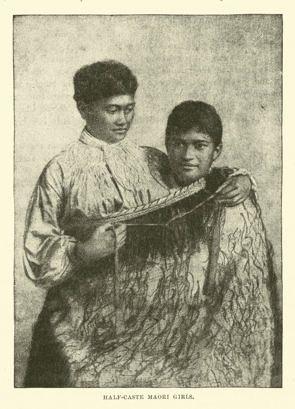 Halvkaste Maori-jenter av English School