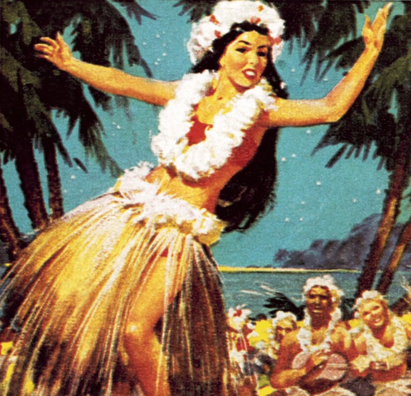 Hawaiisk jente som danser av English School