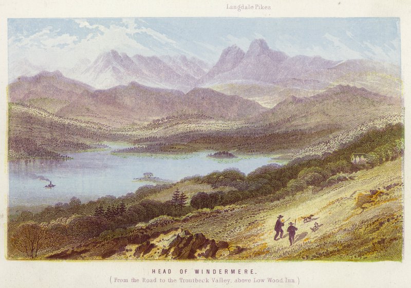 Head of Windermere (farge litho) av English School
