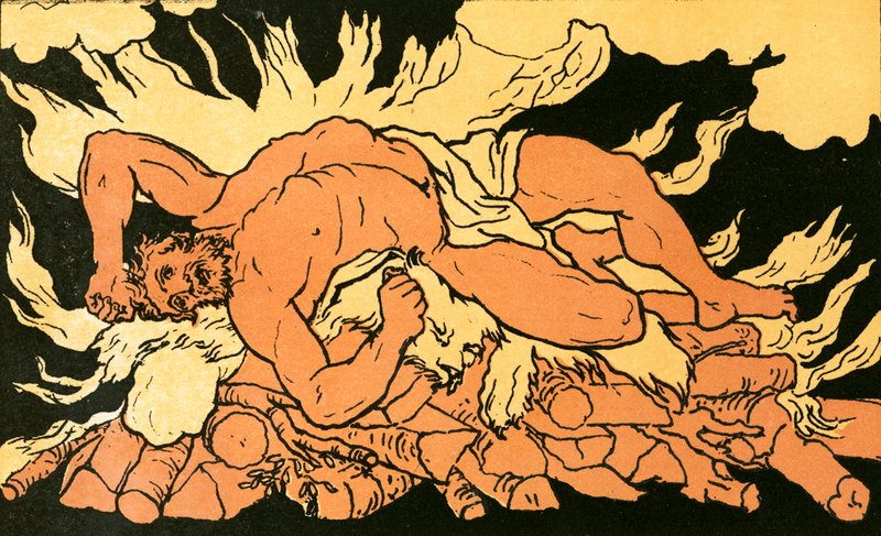 Hercules på Oeta-fjellet av English School