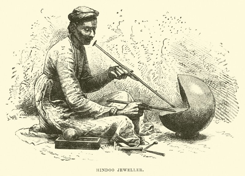 Hindoo gullsmed av English School