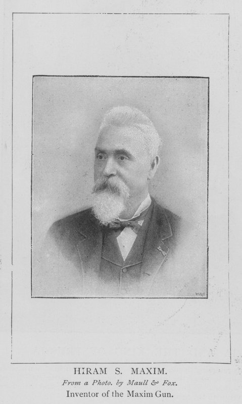 Hiram S Maxim (gravering) av English School